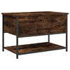 vidaXL Sitzbank mit Stauraum R&auml;uchereiche 70x42,5x47 cm Holzwerkstoff