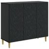 vidaXL Sideboard Schwarz 89 x 34,5 x 80 cm Holzwerkstoff