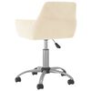 vidaXL Esszimmerst&uuml;hle 6 Stk. Drehbar Creme Samt