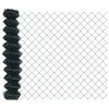 vidaXL Zaunpfosten Gr&uuml;n 10 x 1,5 m (40 x 40 mm Maschen) Stahl und PVC
