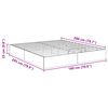 vidaXL Ottoman Bettgestell Wei&szlig; 193 x 120 x 25 cm Spanplatte