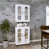 vidaXL Highboard Wei&szlig; 69,5x34x180 cm Holzwerkstoff