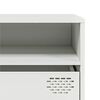 vidaXL TV-Schrank Wei&szlig; 202x39x43,5 cm Kaltgewalzter Stahl