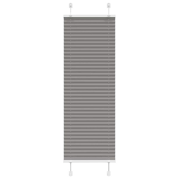 vidaXL Plissee Anthrazit 45x150 cm Stoffbreite 44,4 cm Polyester