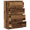 vidaXL Sideboard Altholz-Optik 60x35x98,5 cm Holzwerkstoff