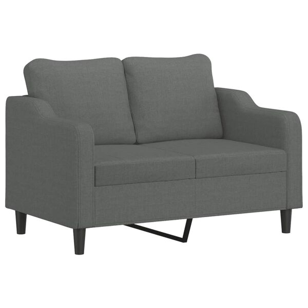 vidaXL 2-Sitzer-Sofa Dunkelgrau 120 cm Stoff