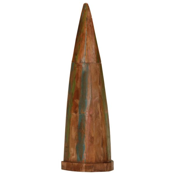 vidaXL Regal Boot-Look 39x27x127 cm Altholz Massiv