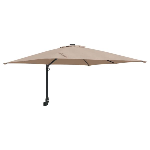 vidaXL Garten-Sonnenschirm Taupe 248,5 x 247,5 x 160 cm