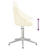 vidaXL Esszimmerstuhl Drehbar Creme Stoff