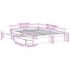 vidaXL Bettrahmen mit Schubladen 3 pcs Wachsbraun Massivholz Kiefer