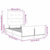 vidaXL Boxspringbett mit Kopfteil Hellgrau 120 x 190 cm Samt