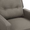 vidaXL Massagesessel Hellgrau Stoff