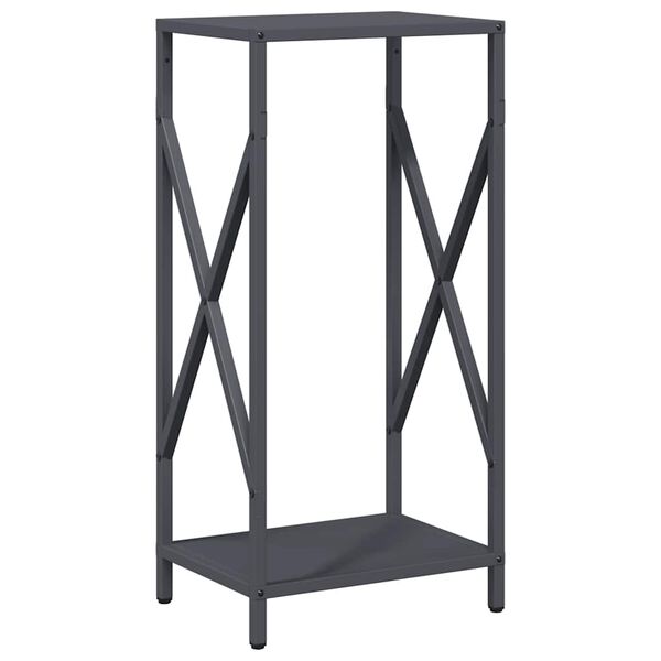 vidaXL Brennholzregal Anthrazit 34x25x70 cm Kaltgewalzter Stahl