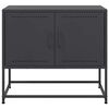 vidaXL TV-Schrank Schwarz 68,5x39x60,5 cm Stahl