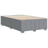 vidaXL Bettgestell ohne Matratze Hellgrau 120x200 cm Stoff