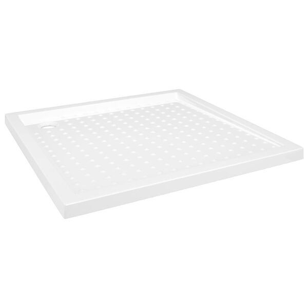 vidaXL Duschwanne Anti-Rutsch Wei&szlig; 80x80x4 cm ABS