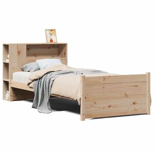 vidaXL B&uuml;cherregalbett ohne Matratze 75x190 cm Massivholz Kiefer