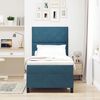 vidaXL Boxspringbett mit Matratze Dunkelblau 90 x 190 cm Stoff