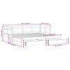 vidaXL Tagesbett Ausziehbar mit Schubladen ohne Matratze Weiß 80x200cm