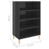 vidaXL Sideboard Hochglanz-Grau 57x35x90 cm Holzwerkstoff