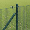 vidaXL Zaunpfosten Gr&uuml;n 50 x 1 m (16 x 16 mm Maschen) Stahl und PVC
