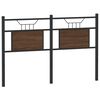 vidaXL Ersatz-Kopfteil Braun Eichen-Optik 137 cm Holzwerkstoff und Stahl