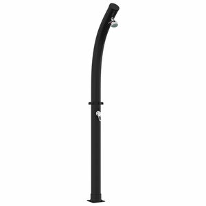 vidaXL Solardusche mit Duschkopf 20 l PVC, ABS, Zinklegierung Schwarz