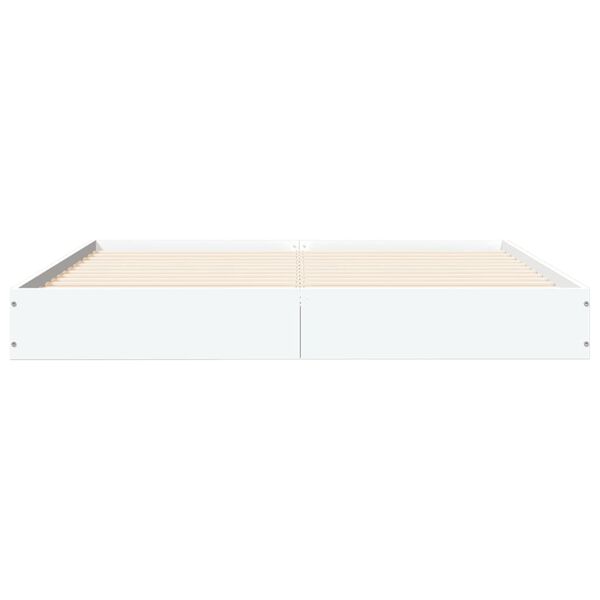 vidaXL Bettgestell Wei&szlig; 140x200 cm Holzwerkstoff