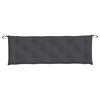 vidaXL Gartenbank-Auflagen 2 Stk. Melange Anthrazit 150x50x7 cm Stoff