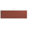 vidaXL Balkon-Sichtschutz Terrakotta-Rot 120x400 cm Oxford-Gewebe