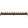 vidaXL Boxspringbettgestell Dunkelbraun 90x200 cm Stoff