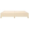 vidaXL Boxspringbettgestell Creme 200x200 cm Stoff