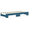 vidaXL Tagesbett Ausziehbar Blau 80x200 cm Samt