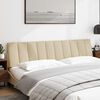 vidaXL Kopfteil-Kissen "Hanko" Creme 200 cm Stoff