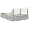 vidaXL Bettrahmen Graues Sonoma 150 x 200 cm Holzwerkstoff