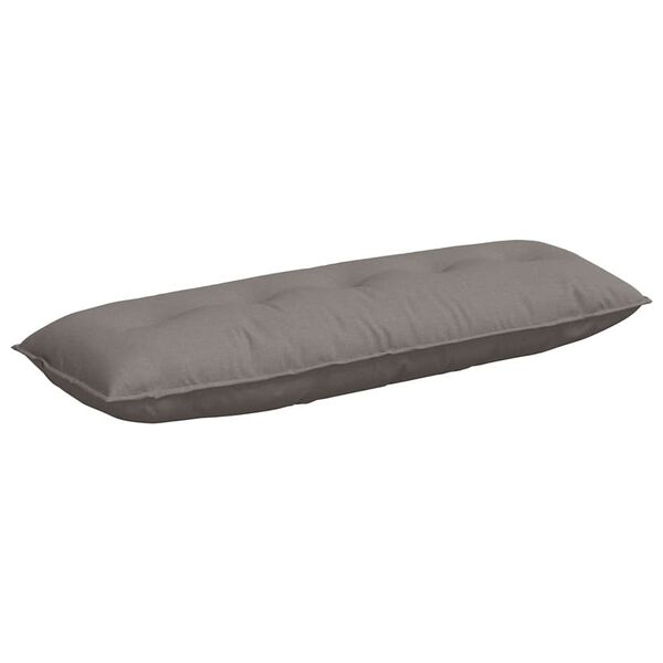 vidaXL R&uuml;ckenkissen Taupe 140 x 19 x 50 cm Stoff