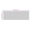 vidaXL Teppich Rechteckig Schwarz 100x300 cm Bambus