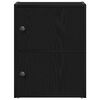 vidaXL B&uuml;cherregal Schwarz Eichen-Optik 40x24x52 cm Holzwerkstoff