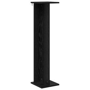 vidaXL Pflanzenst&auml;nder Schwarz Eichen-Optik 25 x 25,5 x 100,5 cm