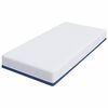 vidaXL Matratze Wei&szlig; und Blau 120 x 200 cm Jacquard-Stoff
