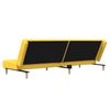 vidaXL Schlafsofa 2-Sitzer Gelb Stoff
