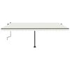 vidaXL Standmarkise Manuell Einziehbar 500x300 cm Creme