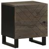 vidaXL Nachttische 2 Stk. Schwarz 40x33x46 cm Massivholz Mango