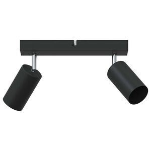 vidaXL Deckenstrahler mit Strahlern Schwarz 26 x 5,5 x 16,5 cm Metall