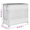 vidaXL W&auml;schekorb mit Rollen 66x35x60 cm Rattan