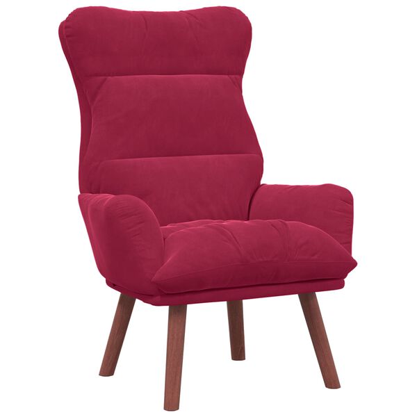 vidaXL Sessel Weinrot 69 x 74 x 93 cm Samt