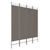 vidaXL 4-tlg. Paravent Anthrazit 160x220 cm Stoff