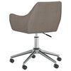 vidaXL Esszimmerst&uuml;hle 4 Stk. Drehbar Taupe Stoff