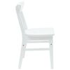 vidaXL Esszimmerst&uuml;hle 2 pcs Wei&szlig; 42 x 47.5 x 81 cm Massives Gummiholz