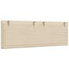 vidaXL Kopfteil-Kissen "Hanko" Creme 140 cm Stoff